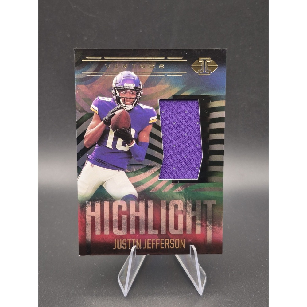 2021 Panini Illusions - Highlight Swatches Justin Jefferson #HS-JJ (MEM)‎
